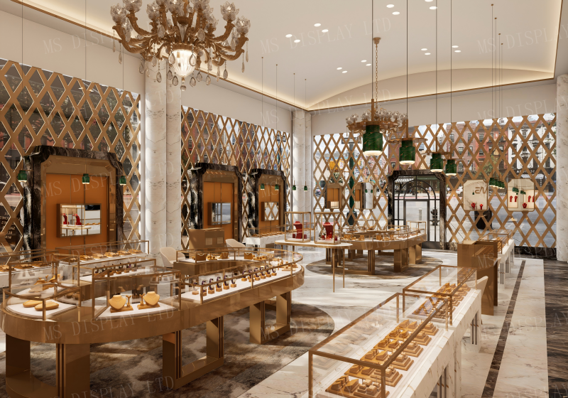 Grand Luxury High-End Jewelry Boutique Full Fitout | Bespoke Jewelry Showcase Project