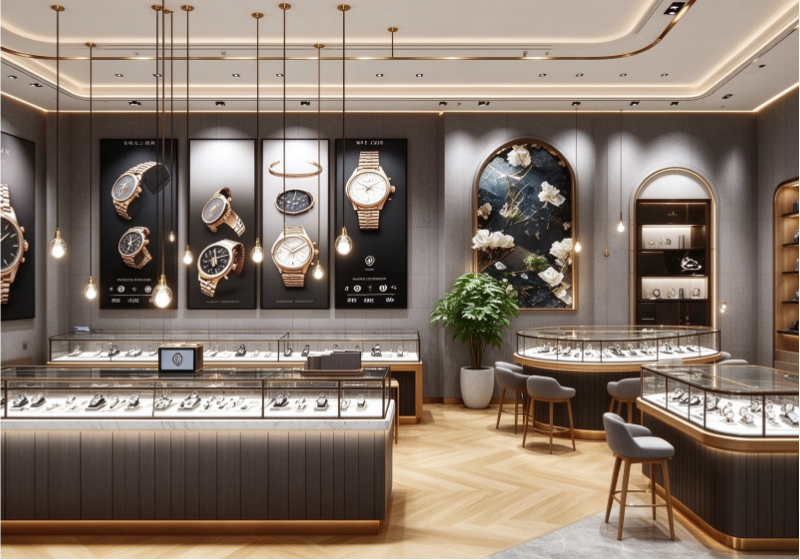 Modern Luxury Watch Boutique Interior