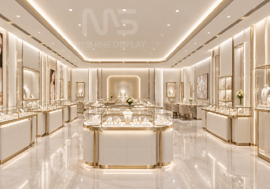 A Refined Jewelry Display Environment with Timeless Elegance