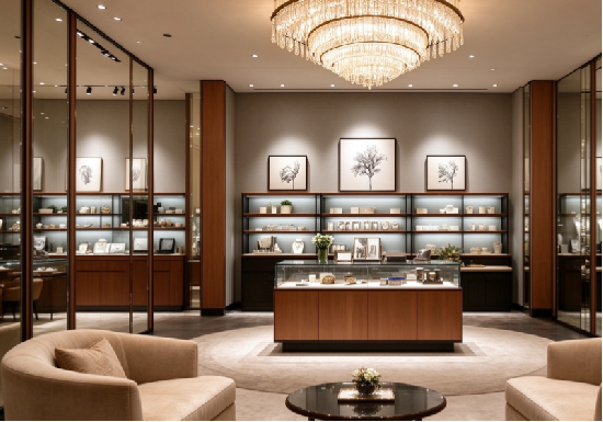 Elegant Premium Jewelry Boutique Interior
