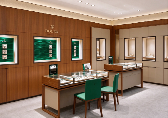 Premium Brand Watch Boutique Interior
