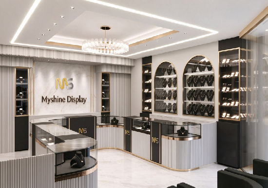 Luxury Modern Jewelry Store Interior Design & Custom Display Counters