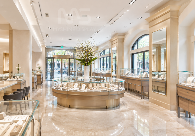 Modern Classic Luxury Jewelry Store Display Solution