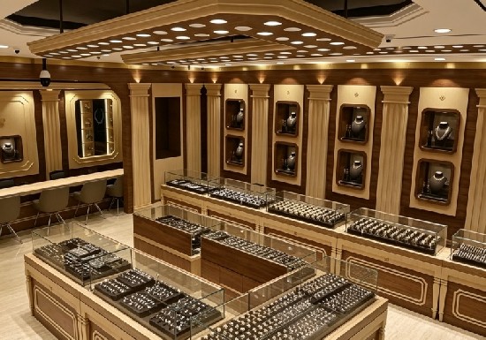 Neoclassical European‑Style Jewelry Store Display Cases