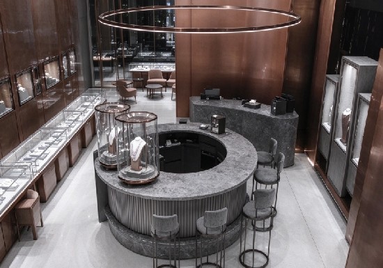 Custom High-end Jewelry Display Case Total Space Solution